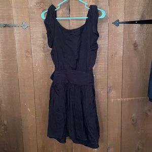 NWOT Free People Black Linen Dress, Sz XS
